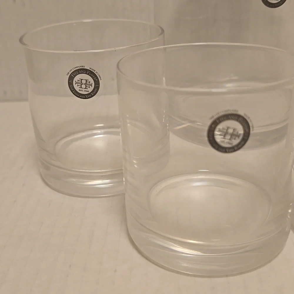 New In Box 5 Piece Fitz And Floyd Decanter Set